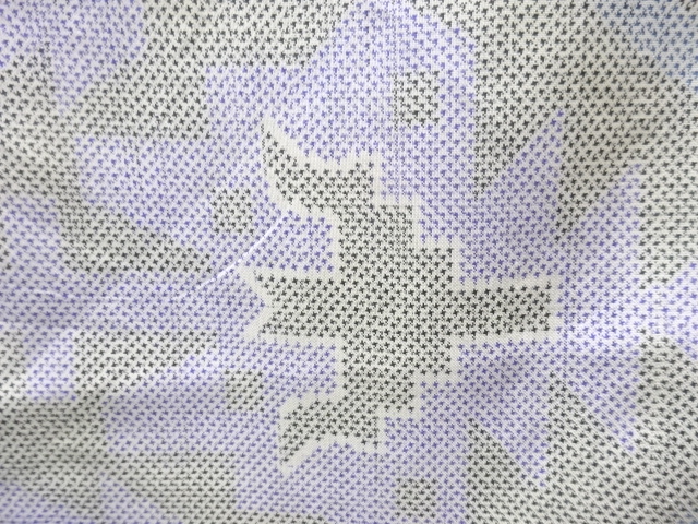 JAPANESE KIMONO / ANTIQUE KIMONO / OSHIMA TSUMUGI / SILK / WOVEN ABSTRACT / 5MARUKI